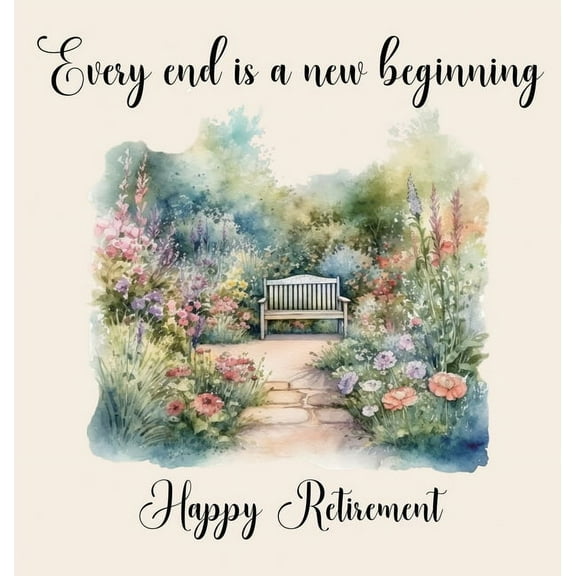 Happy Retirement Guest Book with lined pages (hardback), (Hardcover)