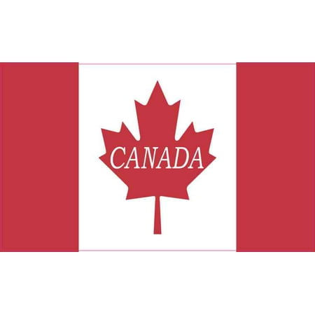 Flag Vinyl Decal Bumper - 5x3 Canada Flag Sticker Vehicle Stickers Vinyl Bumper Flags Window Travel Decal
