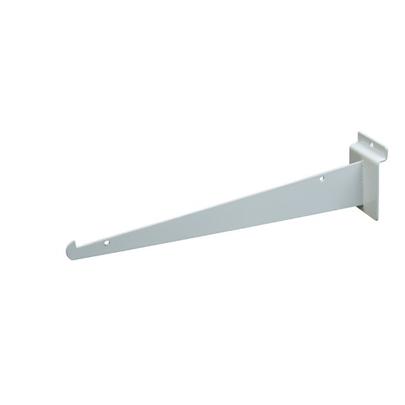 Only Garment Racks 859W (Boîte de 48) Supports d'Étagère pour Mur à Lattes, 12 Pouces, Blanc - Convient à Tous les Murs à Lattes (Lot de 48)