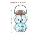 thumbnail image 3 of Tetera De Oso Bear Cup Botella De Vaso Con Pajita De Gran Capacidad Con Cinturón (1000 Ml, Azul Claro), 3 of 4