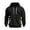 Black, variant on Men's Zip Up Hoodie with Arm Pocket, Casual Cardigan Style Sweatshirt, Large Size Fleece Jacket for Streetwear, Christmas Gift, Fall Winter Comfort and Travel,White,XL