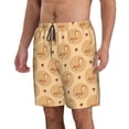 thumbnail image 2 of Sikiie Squirrel And Nuts Print Men's Beach Shorts, High Elastic Quick-drying Shorts - with Drawstring and Slip Pockets, Suitable for Beach, Sports, Vacation-X-Large, 2 of 6