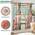 thumbnail image 3 of Yayeee Window Curtains Set of 2 for Living Room Light Filtering 63"x42", Cityscape Painting, 3 of 7