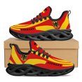 thumbnail image 1 of Zapatillas deportivas ligeras y transpirables con estampado de la bandera alemana y emblema nacional, ideales para caminar al aire libre, con hilo de tejer., 1 of 6