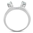 thumbnail image 3 of Pompeii 1/4ct Diamond Engagement Ring Wedding Band Enhancer 14K White Gold (G/H,I1), 3 of 3