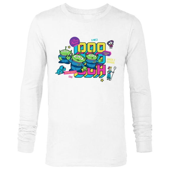 Disney and Pixar’s Toy Story Aliens Back to School - Long Sleeve T-Shirt for Men - Customized-White