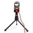 thumbnail image 3 of Wired Condenser Microphone with Desktop Tripod for Online Meeting, Black, 3 of 4