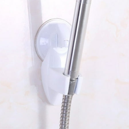 

Ploknplq Bathroom Accessories Suction Cup Hooks Wall Mounted Mop Clip Self Adhesive No Drill Mop Holder Non Slip Practical Hooks Shower Head Holder White