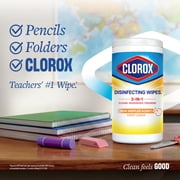 Clorox Disinfecting Cleaning Wipes, Bleach Free, Crisp Lemon, 35 Count