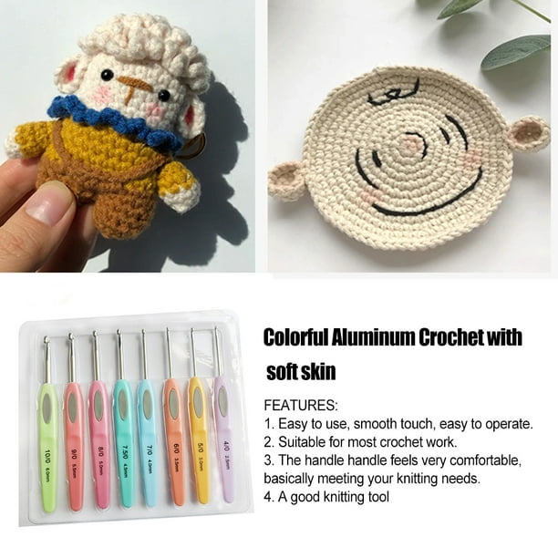 14 Sizes Crochet Hooks Aluminum Knitting Needles for Home DIY Craft Yarn  Stitch Sweater Weaving 2