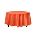 Orange Decorations Round Orange Table Cloth Round Plastic Table