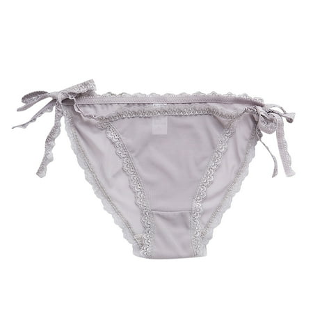 

Women Adjustable Lace Panties Sheer Mesh Cotton Crotch Panties