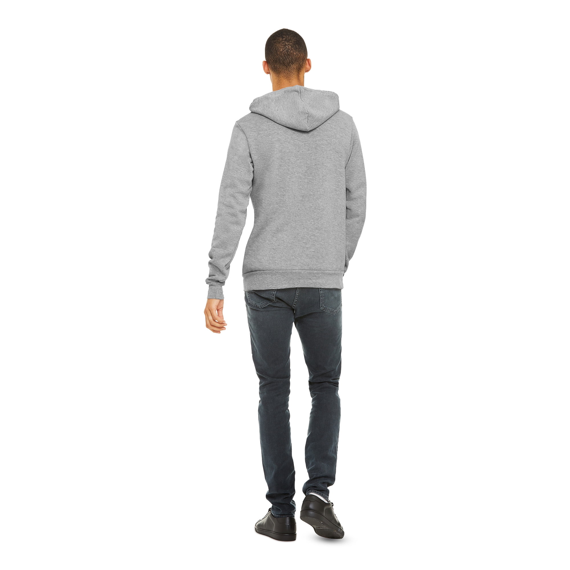 BELLA+CANVAS Adult Unisex Fleece Pullover Hoodie for Crafting, Athletic Heather, Large