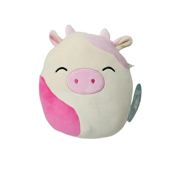 Squishmallows Official Kellytoys Plush 7.5 Inch Caedyn the Pink and White Cow Ultimate Soft Plush Stuffed Toy
