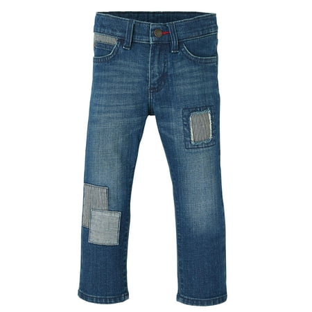 Wrangler Toddler Boy Premium Slim Straight Patch Jean