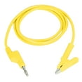 thumbnail image 2 of Clip Test Leads, Injection Molding Safe Test Flexible Brass Cable Electrical  For Car Battery Yellow, 2 of 8