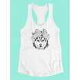 thumbnail image 3 of Bohemian Husky Design Tank Women -Image by Shutterstock, Female Large, 3 of 4