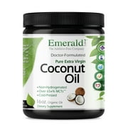 Emerald Labs Coconut Oil - 100% Pure Extra Virgin Coconut Oil - Supports the Immune System, Brain Health, and Weight Loss Support - 16 oz. Organic Oil