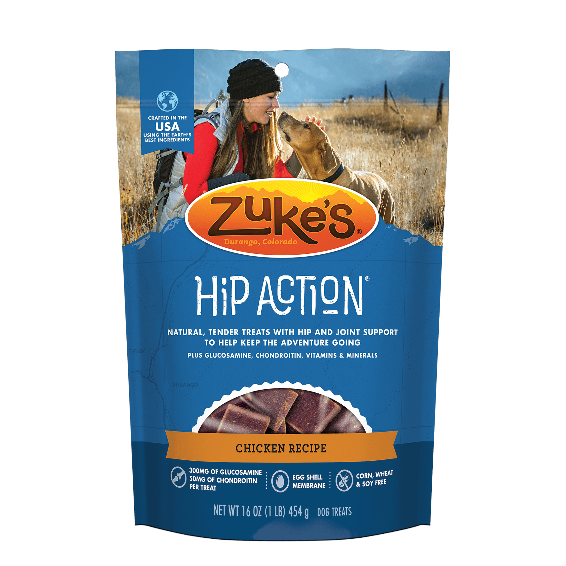 Zuke's Hip Action Roasted Chicken Dog Treats, 16 Oz