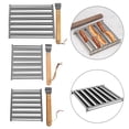 thumbnail image 4 of RichLink Hot Dog Rack Removable Stainless Steel Grill Sausage Rack Rolling Hot Dog Grill,B, 4 of 10