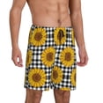 thumbnail image 2 of Sikiie Sunflowers Mens Pajama Shorts, Lightweight Lounge Pant with Pockets Soft Sleep Pj Shorts for MenLarge, 2 of 6
