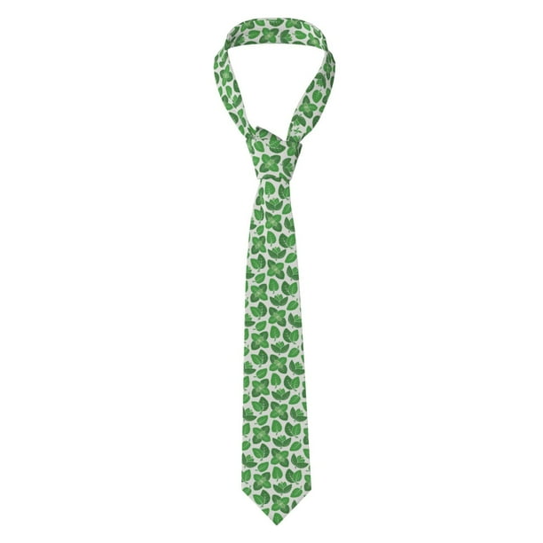Balery Green Leaves Corbata Clásica de Seda para Hombre, Corbata Tejida Jacquard, Corbatas Formales para Negocios y Bodas