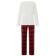 thumbnail image 4 of RUINIXCW Family Christmas Pajamas Matching Sets Xmas PJS Holiday Jammies for Family Tree Long Sleeve Tops and Plaid Pants Family Christmas Outfits Sleepwear, 4 of 10