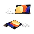 thumbnail image 4 of Case for Xiaomi Pad 5 Pro 12.4 inch 2022, Tri fold Slim Lightweight Hard Shell Smart Protective Cover with Multi-Angle Stand, Universal Stylus Pen, 4 of 7