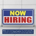 thumbnail image 3 of Now Hiring 13 oz Heavy Duty Vinyl Banner Outdoor/Indoor Help Wanted Sign for Business, Storefront, Advertising, Multiple Sizes & Colors Single-Sided with Metal Grommets (6x4 Ft, Mixed), 3 of 6