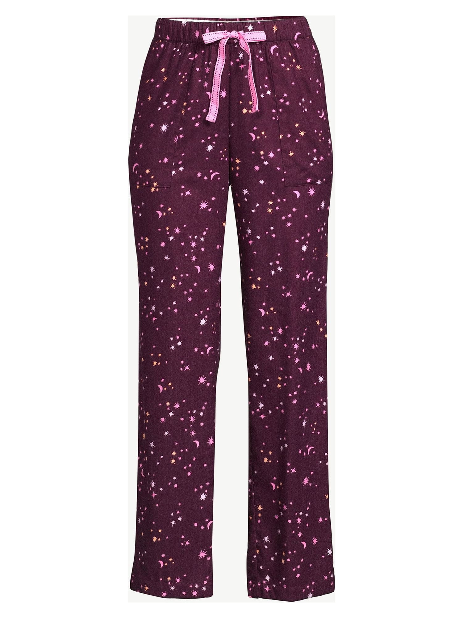 Joyspun Women’s Flannel Lounge Pants, Sizes S to 3X