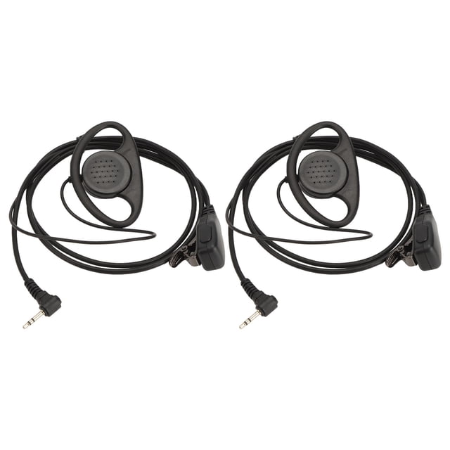 Auricular Walkie Talkie Proceso de galvanoplastia 1 pin 2,5 mm Auriculares de radio bidireccionales para Motorola Walkie Talkie Juego de 2 piezas