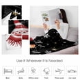 thumbnail image 4 of Christmas Snowman Throw Flannel Blanket 40x50In Snowflake Branch Bird Black Super Soft Cozy Bed Blanket, Lightweight Plush Fuzzy Bed Throw for Bedroom Sofa Couch Living Room, 4 of 4
