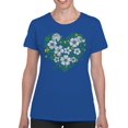 thumbnail image 2 of Floral Heart Graphic Women's T-shirt, 2 of 3