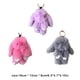 thumbnail image 3 of Qarigey LLavero de Animal de peluche Adorable para mujer, bolso de mano, mochila, decoración colgante, llavero de estilo de dibujos animados, adorno Ropa, zapatos y accesorios Miscelánea Púrpura Qarigey AP001180-01, 3 of 6