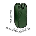 thumbnail image 3 of Collapsible Yard Waste Leaf Bag, 30-Gallon Heavy Duty Garden Bag with Carry Handles, Water-Resistant Pop-Up Lawn Debris Collector, 3 of 9
