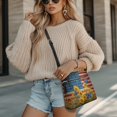 thumbnail image 4 of Tutolipy USA Flag Sunflower Butterfly Print Shoulder Bag, Fashion Purse Satchel Waterproof Soft Touch Shoulder Crossbody Purse for Travel Everyday, 4 of 7