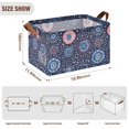 thumbnail image 7 of Yayeee Foldable Storage Basket for Shelves Waterproof Cloth Bins with Handles, Blue Fireworks Pattern, 7 of 7