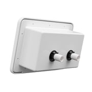 Leisure Coachworks RV Exterior Shower Box Kit ABS Hose Camper Trailer Cowboy Shower (White)