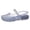 Sky Blue, variant on Clear Mary Jane Jelly Shoes for Women, Rhinestone Buckle Transparent Retro Glitter Hollow Grid Breathable Flat Sandals, Coquette Soft Beach Shoes