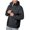 Black, variant on WTOBBY Men's and Women's Outdoor Sports Windbreaker Jacket, Work Style Hooded Coat for Unisex Athletic and Casual Wear Protection,Black L