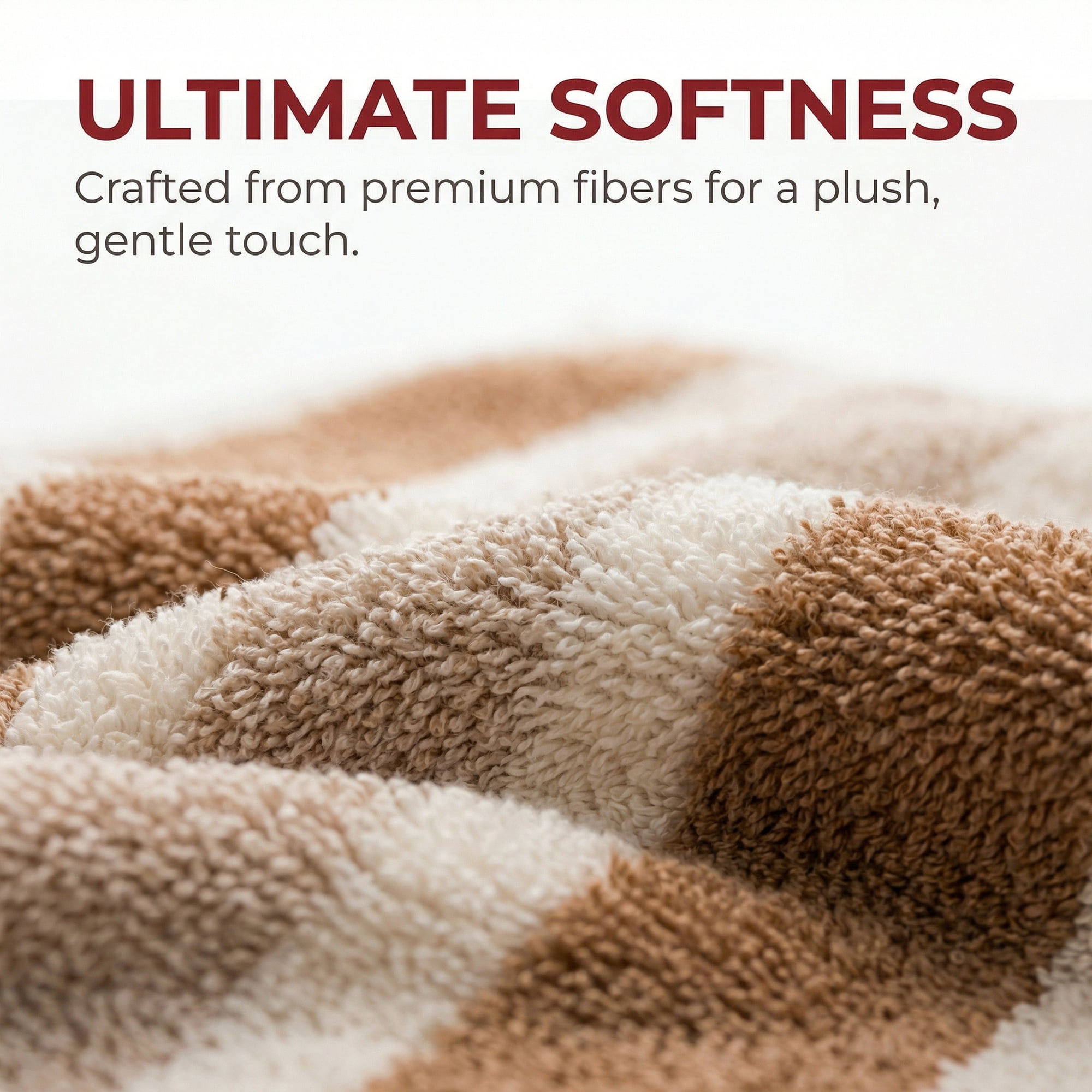 Unique Bargains Plush Absorbing Bath Towel 2 Pack Brown/Grey 71" x 35"/55" x 28"