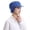 Cloth top hat-Blue, variant on Modern Unisex Chefs Hat Oil Resistant Flat Top for Professional Kitchens and Media Appearances
