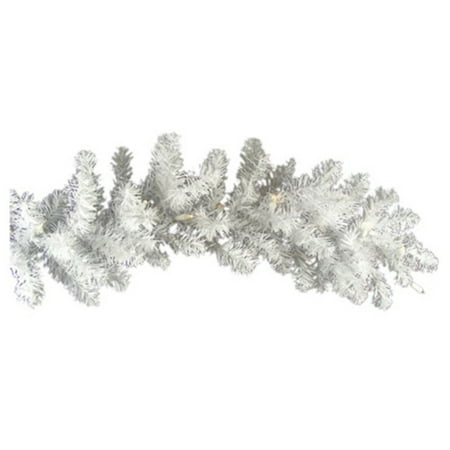 Battery Lit Christmas Garland Northlight 9 ft. Pre Lit Battery Operated LED Artificial Christmas Garland ()
