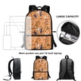 thumbnail image 6 of Uourmeti Vintage Basketball Player Pattern Large Capacity Bookbag for Work Travel, Durable Fabric Personalized School Backpack Practical Student Bookbag, 6 of 6