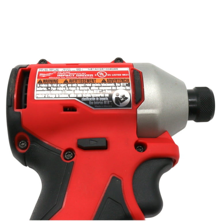 Milwaukee 3651-20 18V Compact Cordless 1/4″ Hex Impact Driver