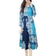 thumbnail image 1 of Gibobby Camisón de algodón para mujer Día de San Valentín Vestido otoño para mujer, falda larga holgada tallas grandes Europa y Unidos, tendencia Yangqi femen(Azul,M), 1 of 3
