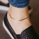 thumbnail image 5 of Juego de pulseras de cadena con cuentas de oro para mujer, pulsera de eslabones de cadena de oro fino y delicado chapado en oro real de 20 quilates, pulseras de oro ajustables apilables, joyería para, 5 of 5