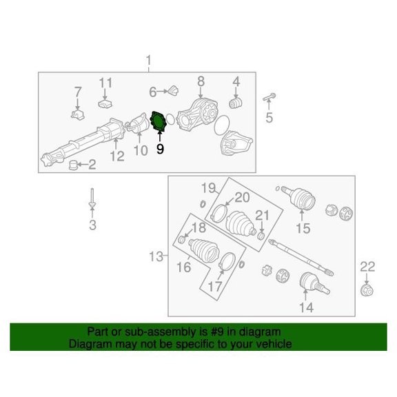 GM 15839531 Gasket-Rr Whl Drv Diff Carr Hsg