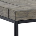 thumbnail image 6 of Lavish Home Set of 2 Modern End Tables with Wood Top and Metal Base (Gray), 6 of 7