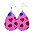 thumbnail image 1 of TopLLC Boucles d'Oreilles pour Femmes Boucles d'Oreilles de la Saint-Valentin Cœur Lèvres Rouges Boucles d'Oreilles Imprimées Double Face Bijoux Cadeaux en Liquidation, 1 of 1